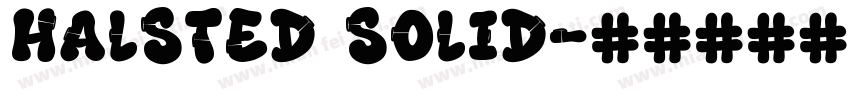 Halsted Solid字体转换
